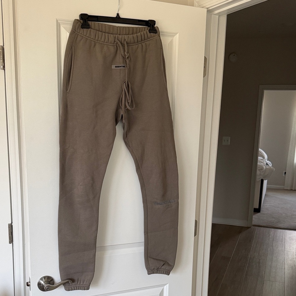 Essentials Men's Taupe/Brown Drawstring Jogger Sweatpants XXS